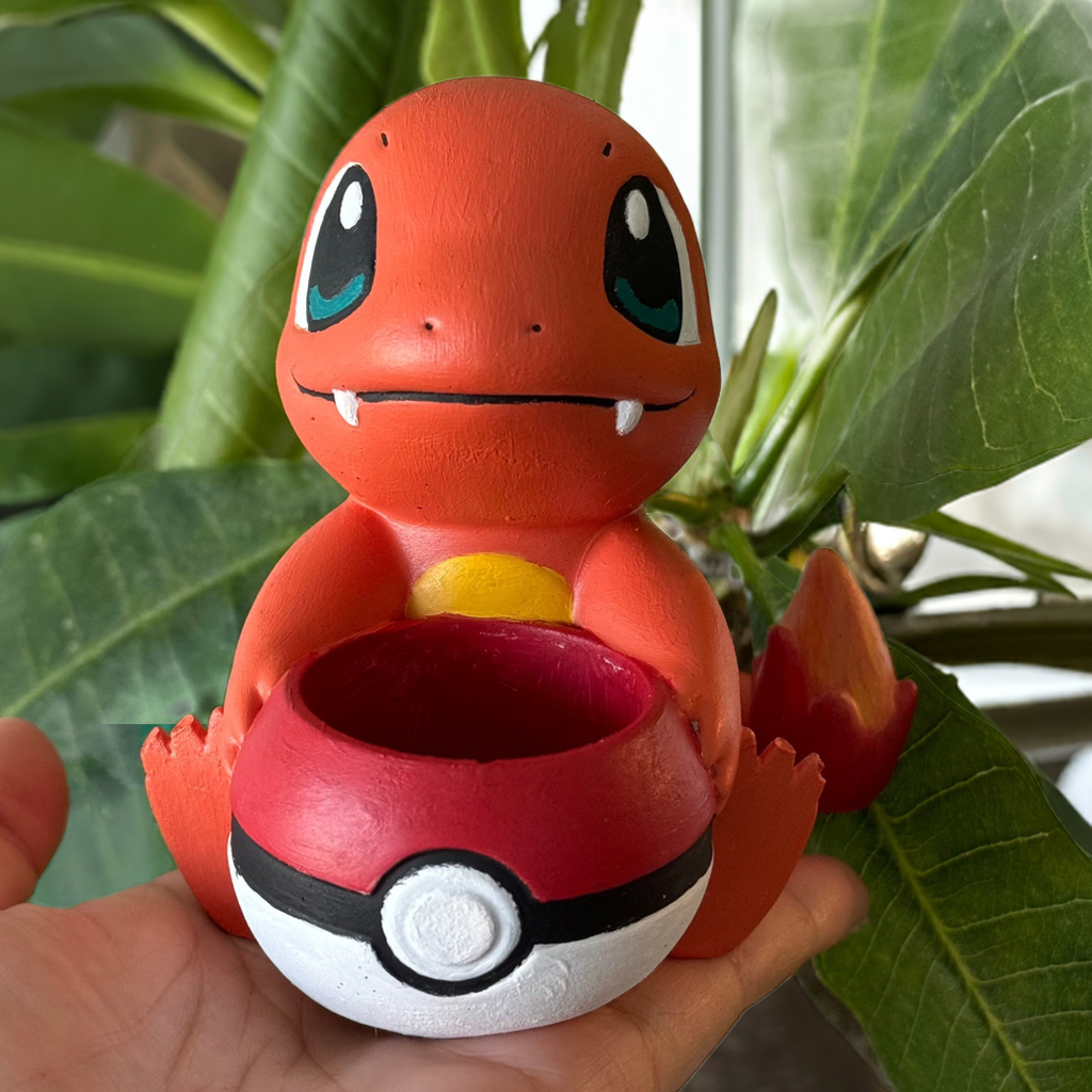 charmander plant pot Charmander Concrete Planter