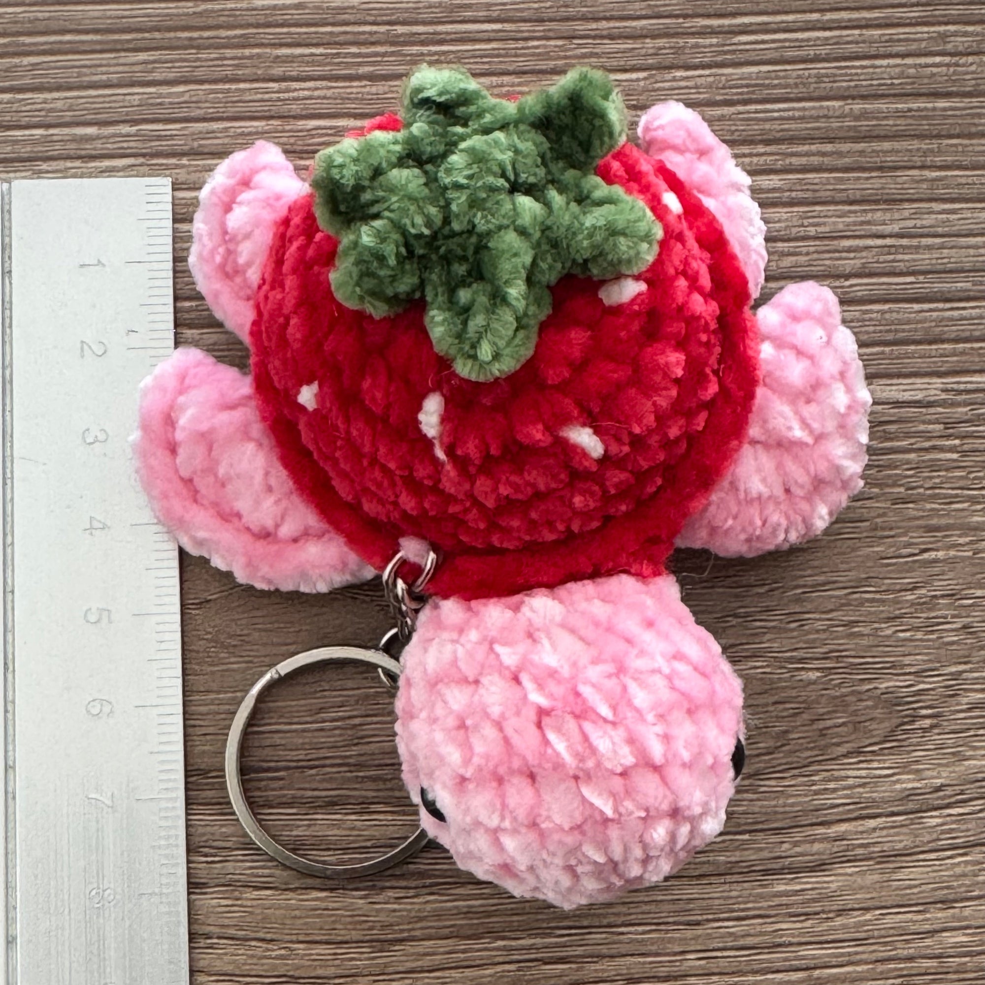 Strawberry Turtle Keychain