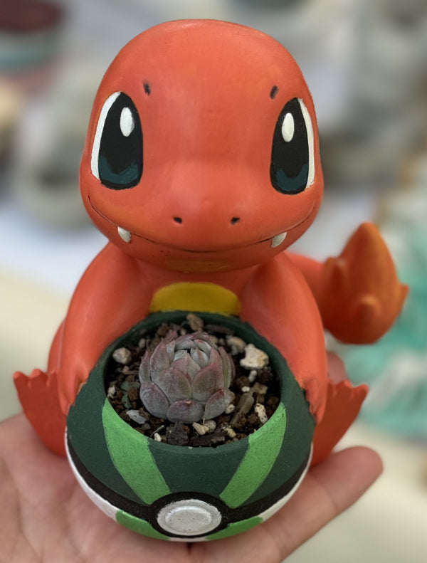 Charmander Concrete Planter