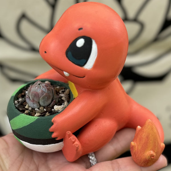 Charmander Concrete Planter