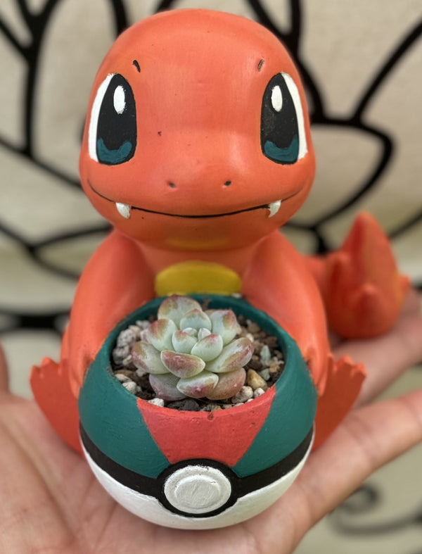 Charmander Concrete Planter